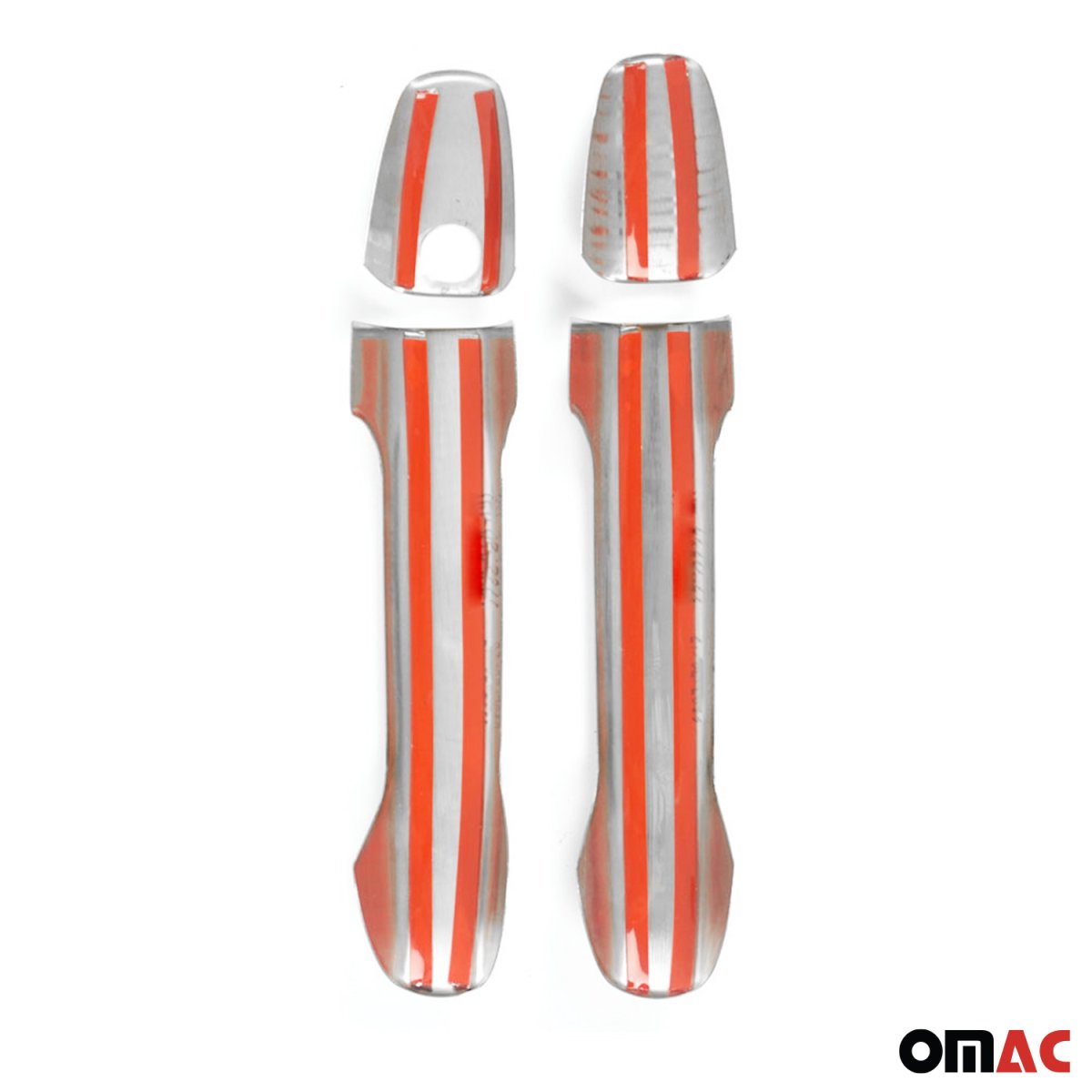 Mercedes Sprinter Door Handle Cover - 2 Door - Omac - H1 S.Steel - Gloss Silver - 2018